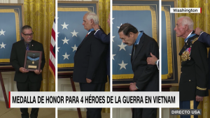 Biden condecora a 4 veteranos de la guerra de Vietnam