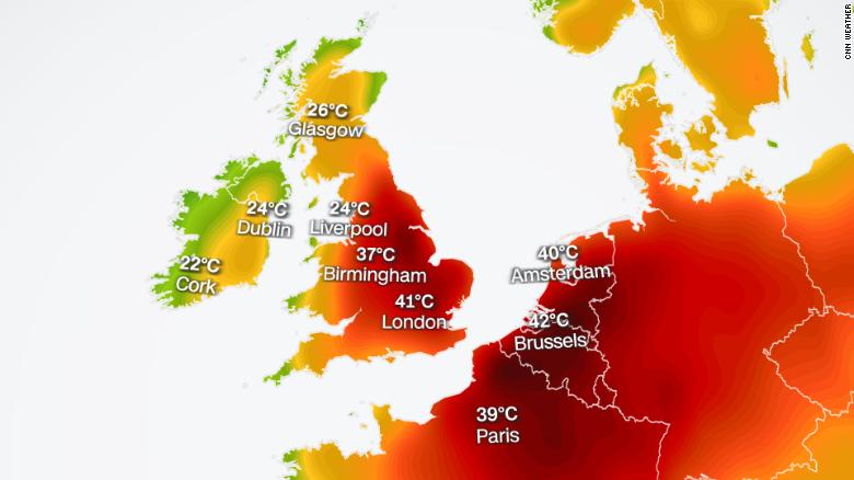 temperaturas extremas Reino Unido calor