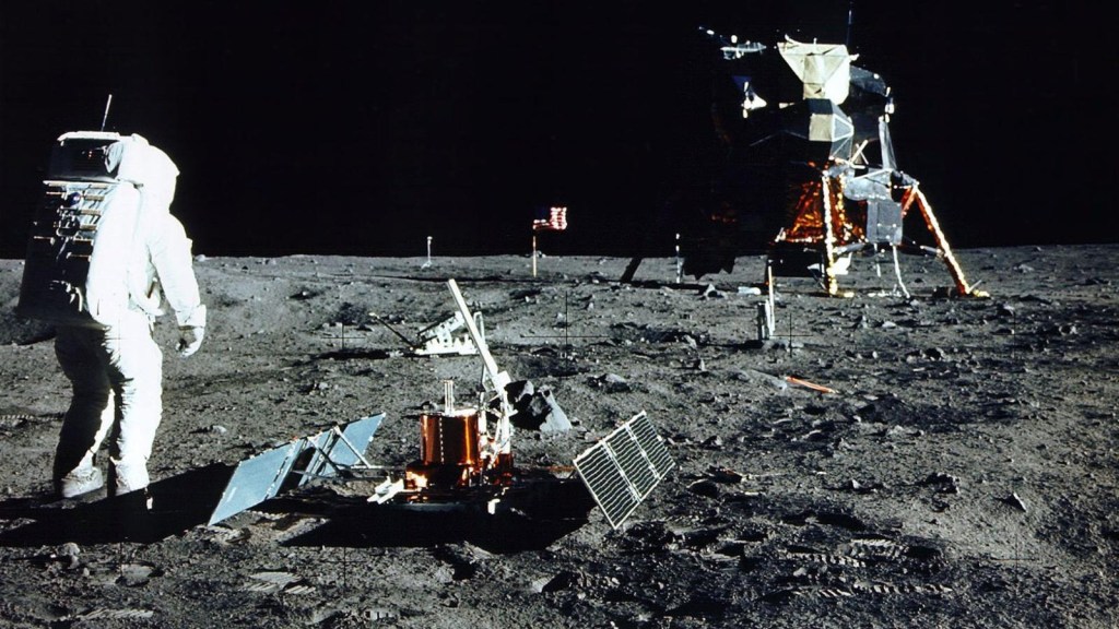 How did NASA celebrate the new anniversary of its arrival on the moon?