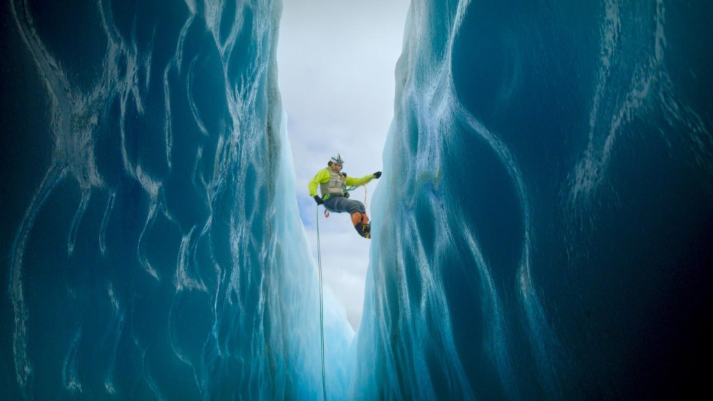 A biologist finds a rare ice dragon inside a glacier