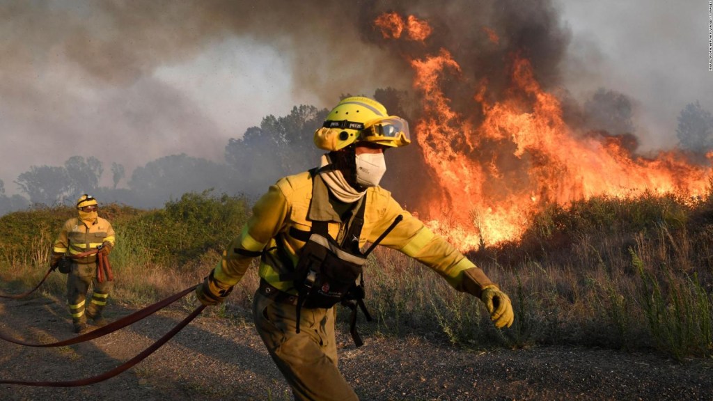 España registra siete incendios activos