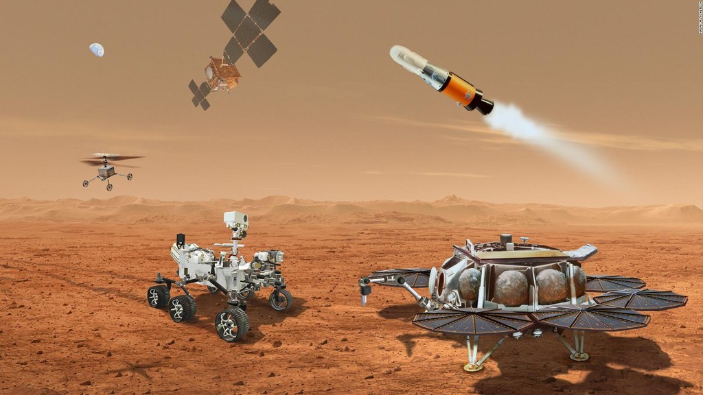 They estimate that the first samples of Mars will land in 2033