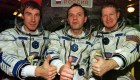 This was the first Russian-American crew on the ISS