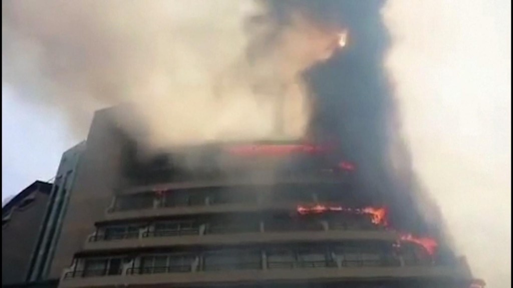 Panic over forest fire near hotel in Turkey