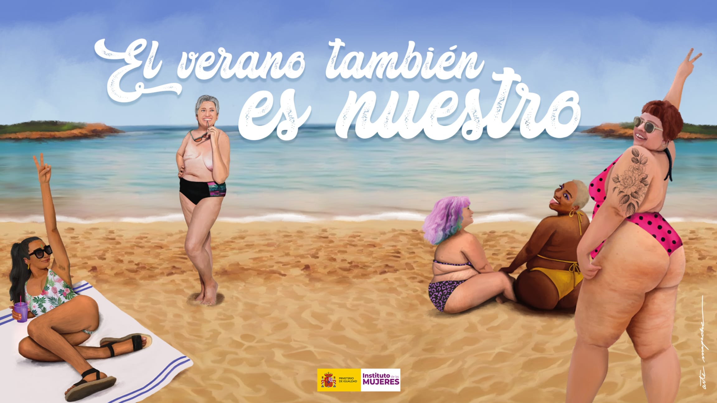 Un verano para todas': España lanza campaña de positivismo corporal en la  playa