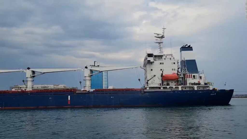 First shipment of grains sets sail from Odessa