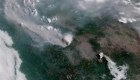 Imágenes satelitales muestran el denso humo del incendio McKinney