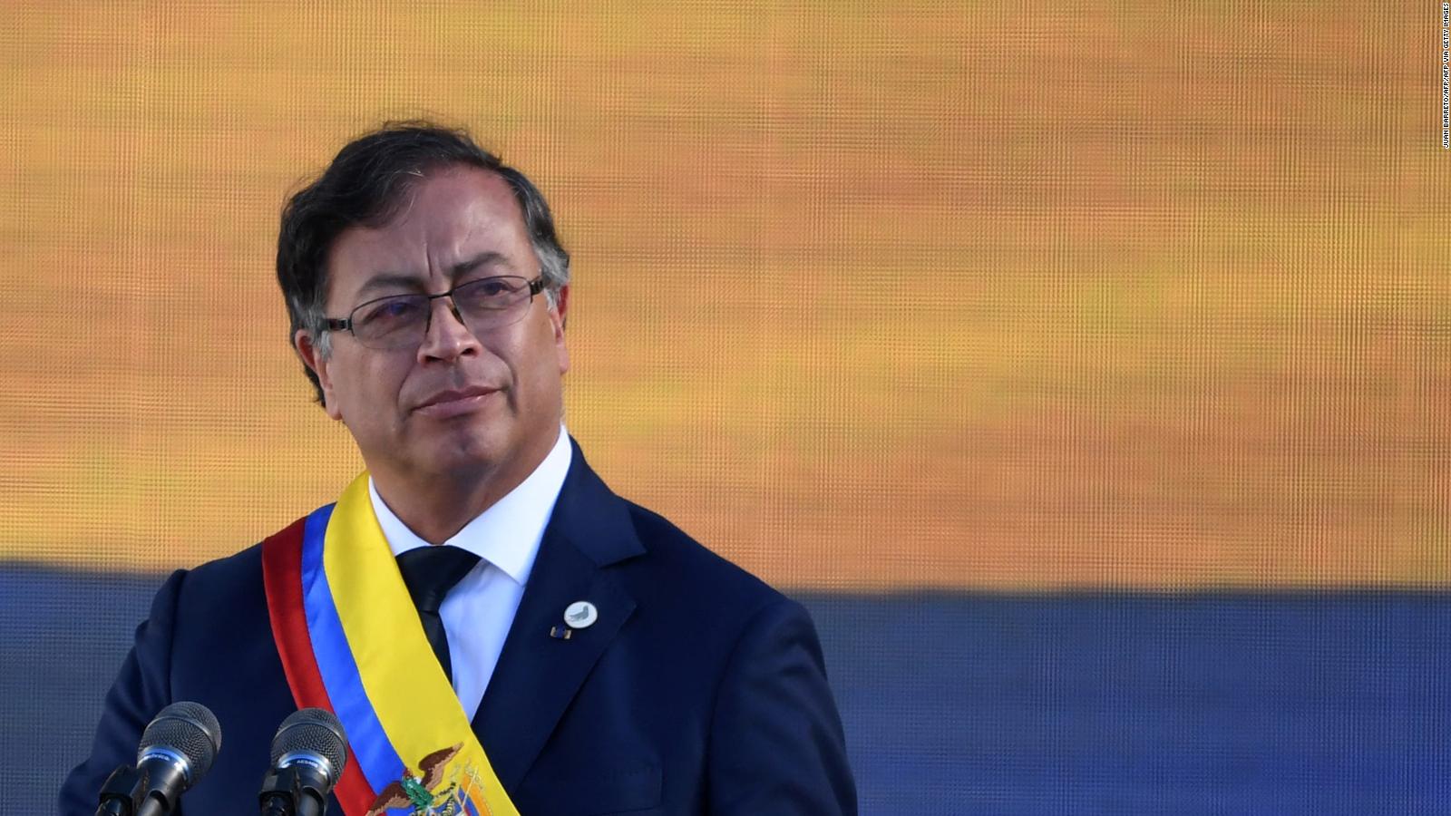 This was Petro's first speech as president of Colombia unity, peace