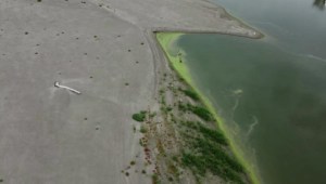 Dron capta el impacto de la histórica sequía en el río más largo de Italia