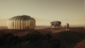 Dorada e inflable: así podría ser una casa en Marte