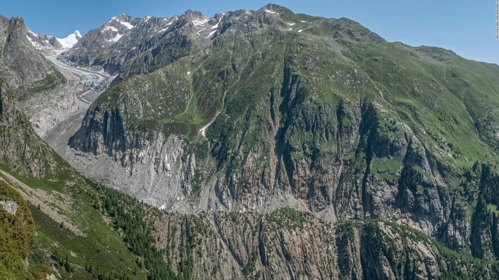 They reveal that Swiss glaciers are losing a lot of their size