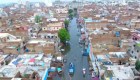 Imágenes de drone muestran una ciudad de Pakistán cubierta de agua