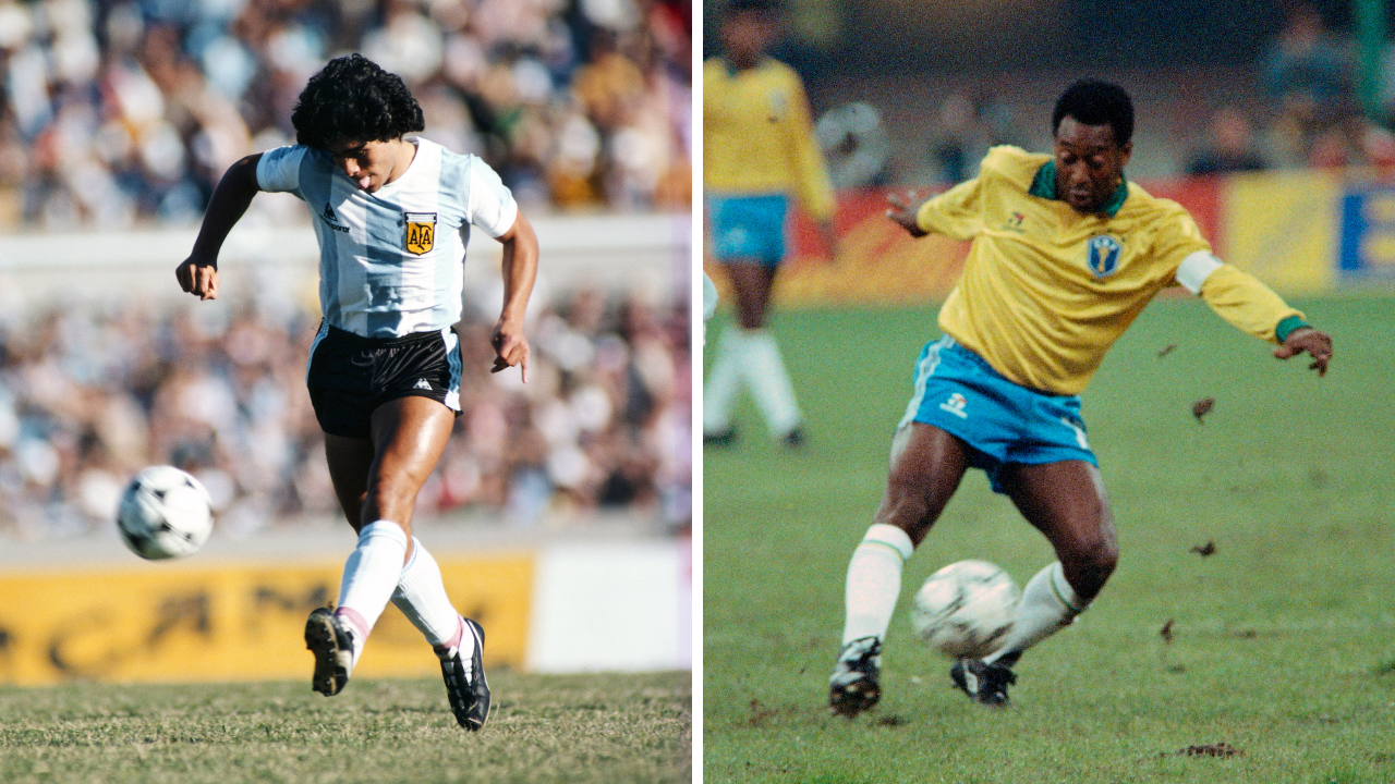 Pelé o Maradona? ¿Quién logró más goles y títulos en mundiales y  competiciones internacionales?