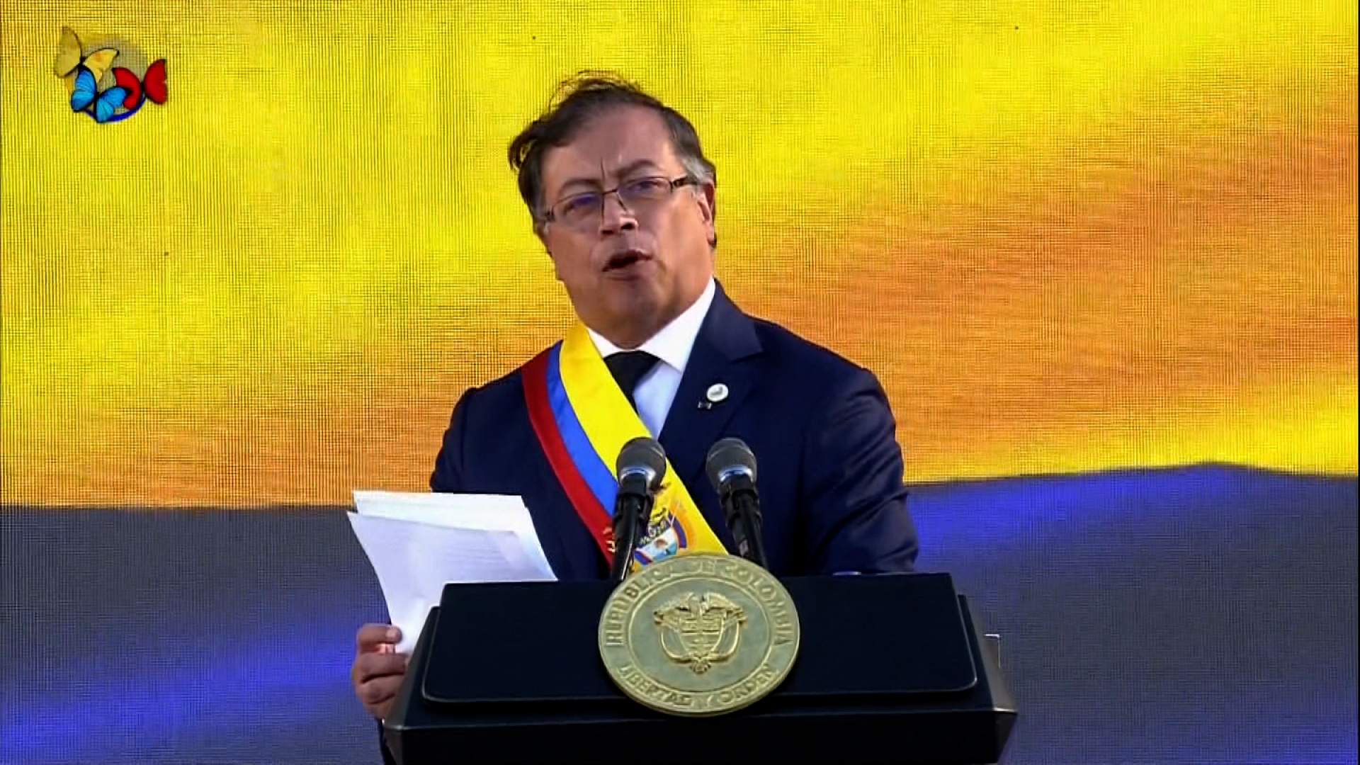 Gustavo Pedro’s inauguration as President of Colombia is live