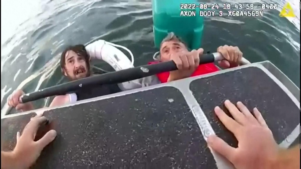 Video Records Rescue of Two Men Off the Boston Shore