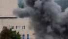 El momento de una nueva explosión cerca de la planta nuclear de Zaporiyia