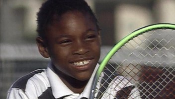 Serena Williams, a sus 9 años, habló con CNN de sus aspiraciones en el tenis