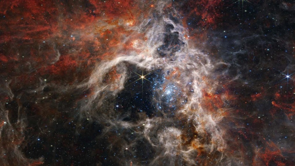 El Telescopio Webb captura una rara postal de la Nebulosa de la Tarántula