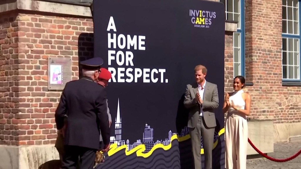 The Duke and Duchess of Sussex mark the countdown to the Invictus Games