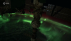Mira los destellos de las auroras boreales desde el espacio