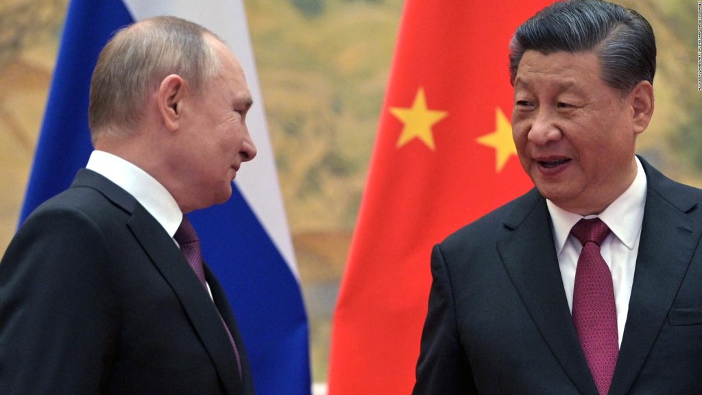 Why is China's support for Russia important at this time?