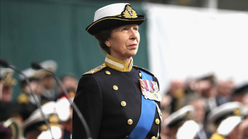 Princess Anne visits memorial offering for her mother in Scotland