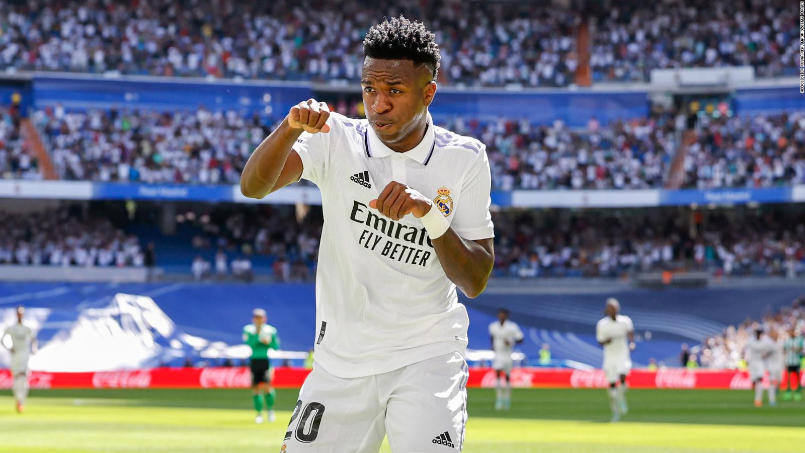 Vinícius Jr., del Real Madrid, condena las críticas "racistas" por baile en gol