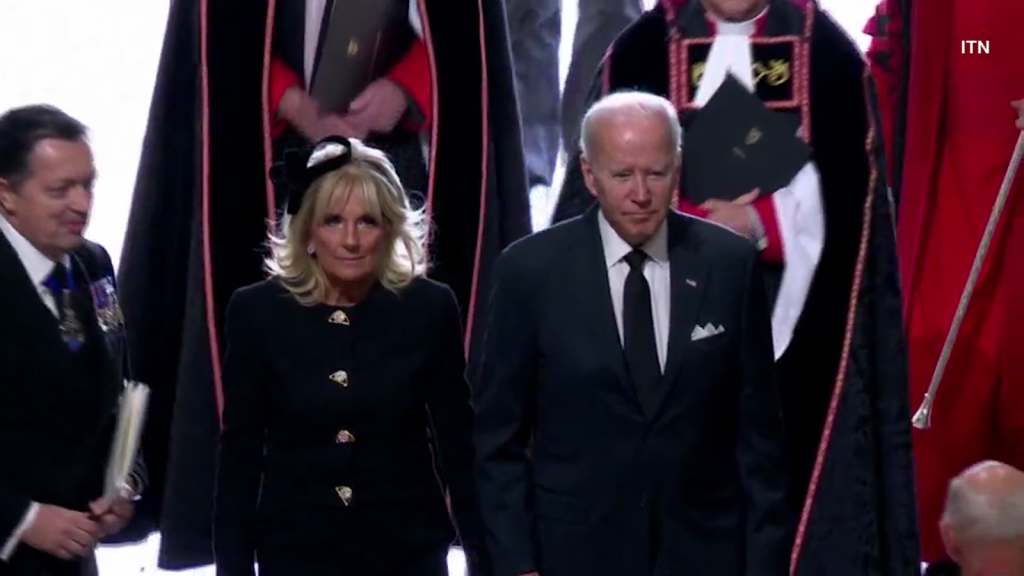 This is how Biden arrived at Queen Elizabeth II's funeral