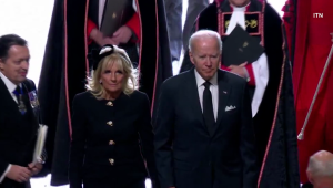 Así llegó Biden al funeral de la reina Isabel II