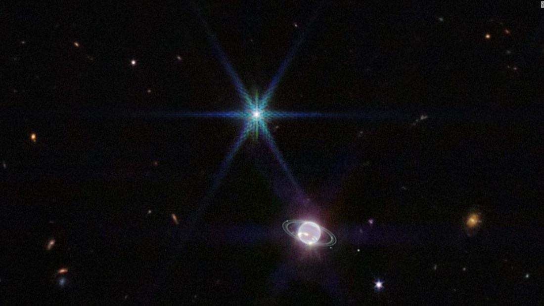 La NASA da a conocer la imagen más nítida de los anillos de Neptuno