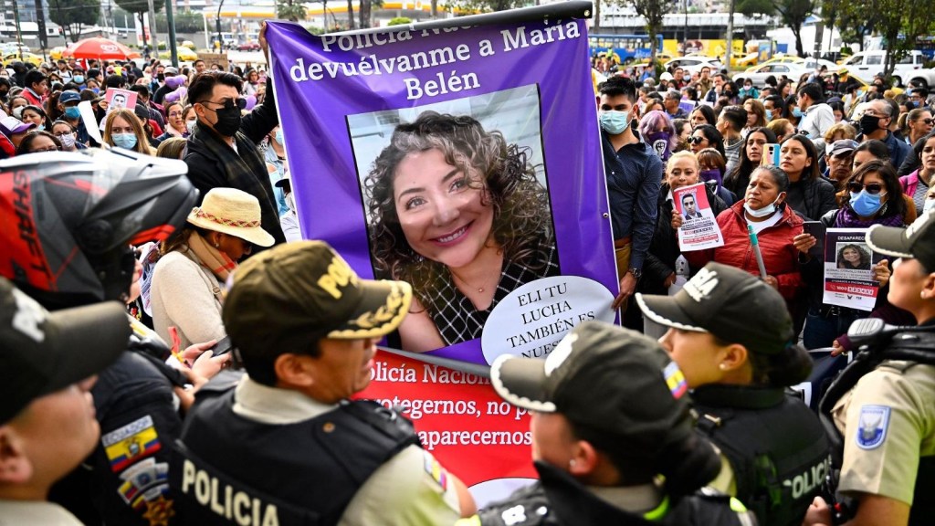 Indignación en Ecuador: hallan cadáver de María Belén Bernal
