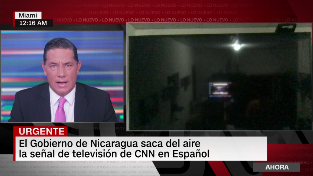 Gobierno de Nicaragua elimina señal de CNN en español