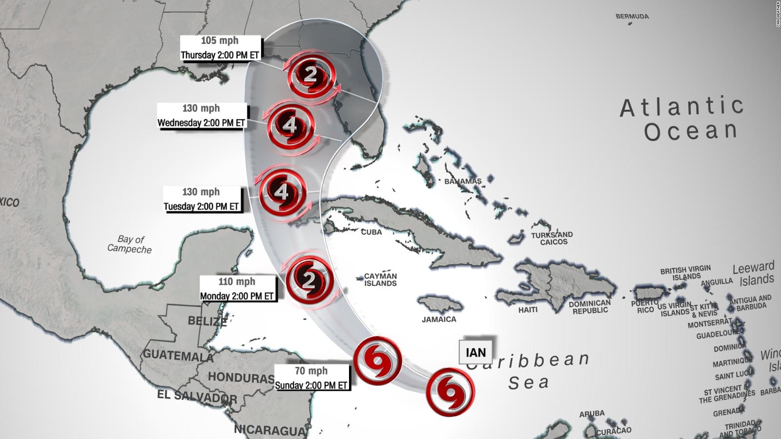🌀 Live track of Hurricane Ian: where it is in real time and where it is