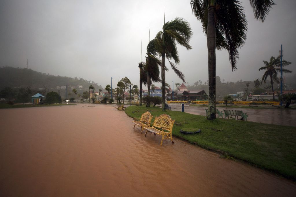 (Fotografía de archivo, ilustrativa) Un parque en Samaná, República Dominicana, el 19 de septiembre de 2022, tras el paso del huracán Fiona. (Crédito: ERIKA SANTELICES/afp/AFP via Getty Images)