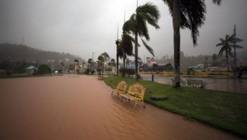 (Fotografía de archivo, ilustrativa) Un parque en Samaná, República Dominicana, el 19 de septiembre de 2022, tras el paso del huracán Fiona. (Crédito: ERIKA SANTELICES/afp/AFP via Getty Images)