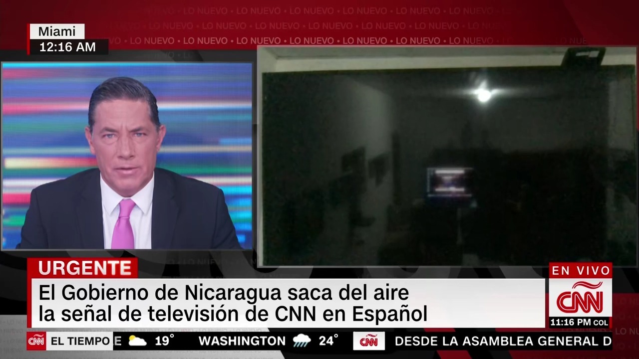 Nicaragua elimina señal de CNN en Español