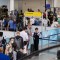 Aeropuertos | Viajeros hacen fila para entrar en un control de seguridad en el Aeropuerto Internacional Newark Liberty, el 1 de julio de 2022