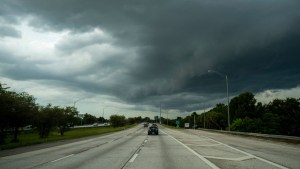 Huracanes | Nubes de tormenta se ven mientras el huracán Ian se aproxima a St. Petersburg, Florida, el 26 de septiembre de 2022.