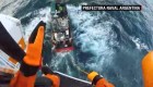rescate en medio del mar