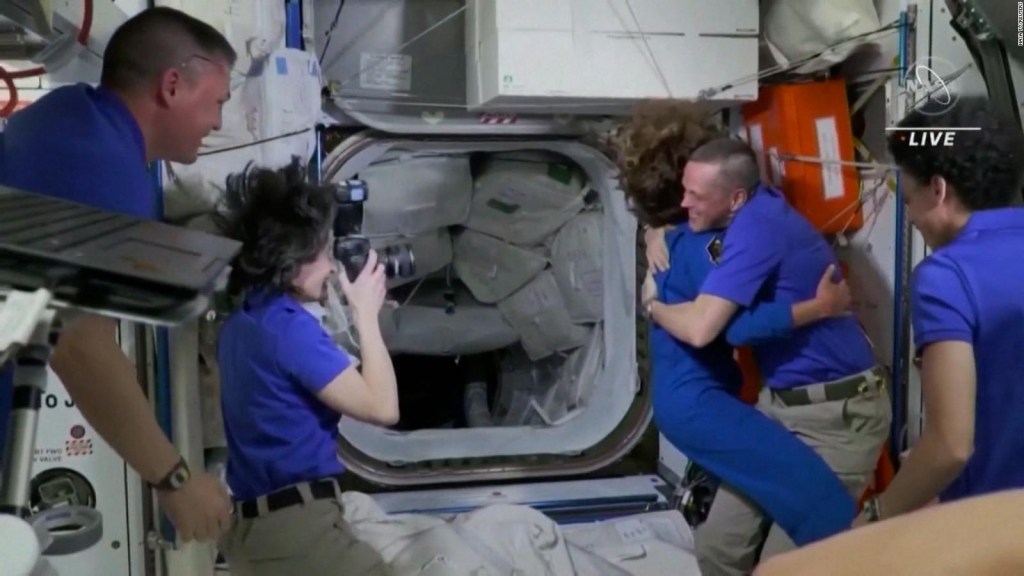 The moment the Crew Dragon crew arrives at the ISS