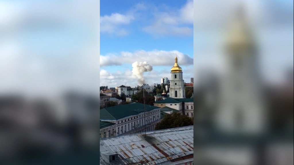 This is an attack on Kyiv and Lviv in Ukraine