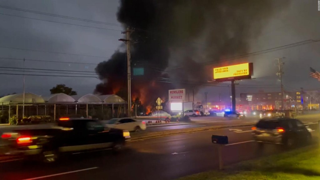 A plane crashed into a car dealership in Ohio