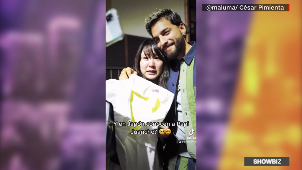 Admiradora de Maluma en Japón llora al verlo