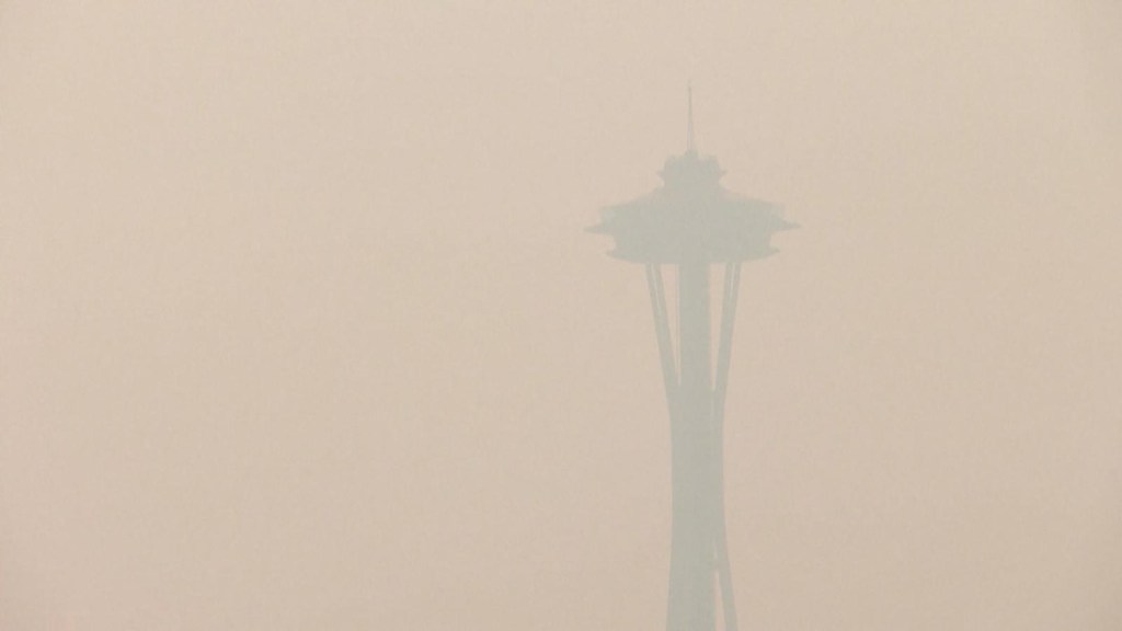 Las impactantes imágenes del humo por los incendios en el estado de Washington