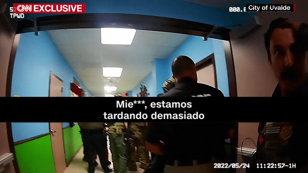 Uvalde: The video reveals a captain ordering the team to stop