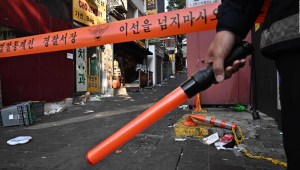 Así es un callejón de la tragedia en Corea del Sur