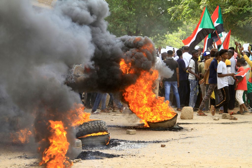 Protests in Sudan.