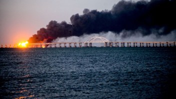 La explosión en el estratégico puente de Crimea