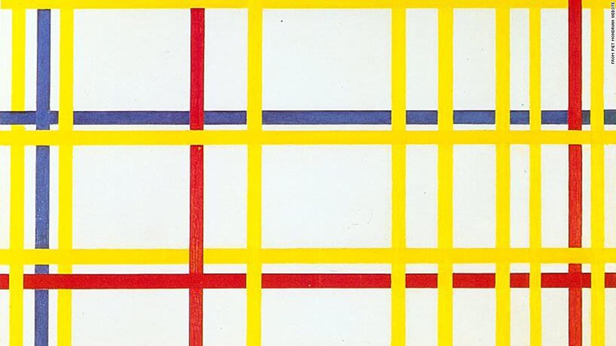 milicia taquigrafía arrepentirse Una pintura de Piet Mondrian ha estado colgada boca abajo por décadas
