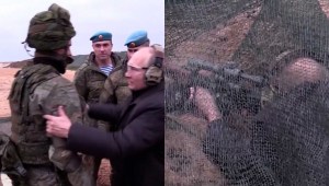 Putin disparando un rifle en campo de entrenamiento